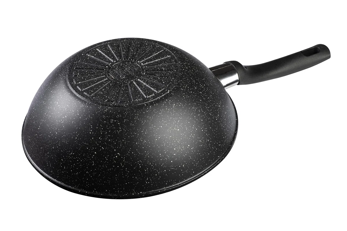 BALLARINI Vipiteno wok, alluminio antiaderente, rotondo, 28 cm, Made in Italy