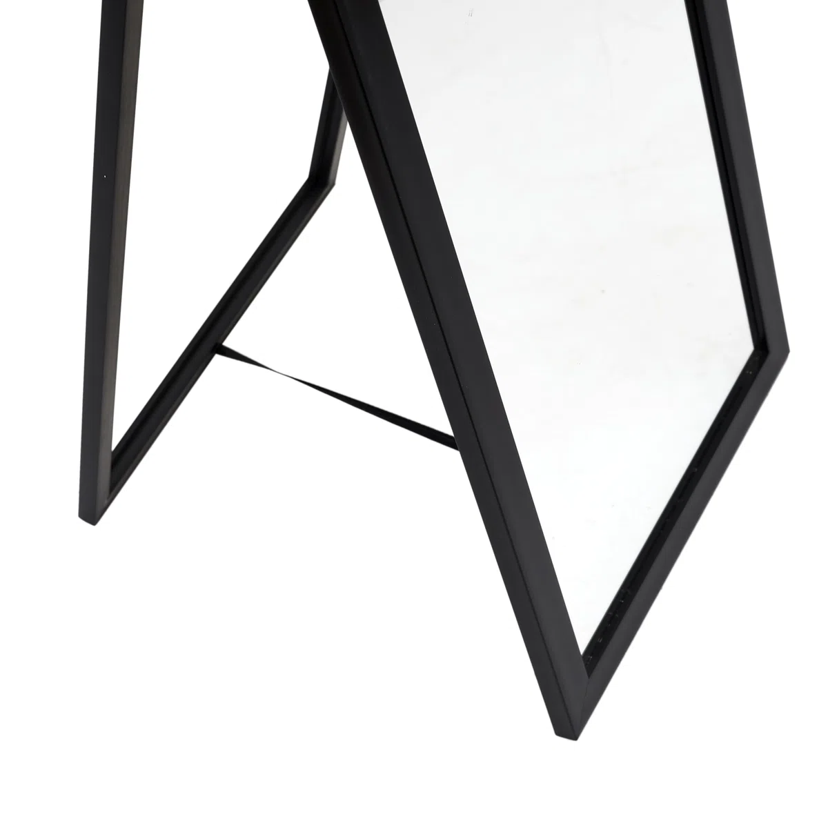 Home Deco Factory, HD4252, Specchio da Terra Nero 124 cm - Design Elegante e Pratico, Ideale per Soggiorno o Camera da Letto, Materiali durevoli, Perfetto per la Tua Decorazione Interna - Nero 124 cm