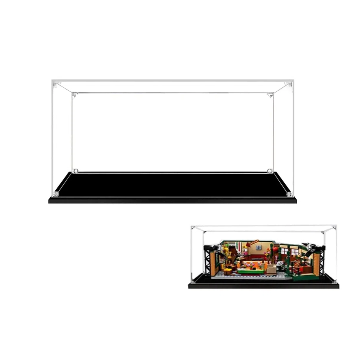 Teca Espositiva in Acrilico per Lego-21319 (Central Perk Friends) Modello - Vetrina (Solo Vetrina, Senza Modello)