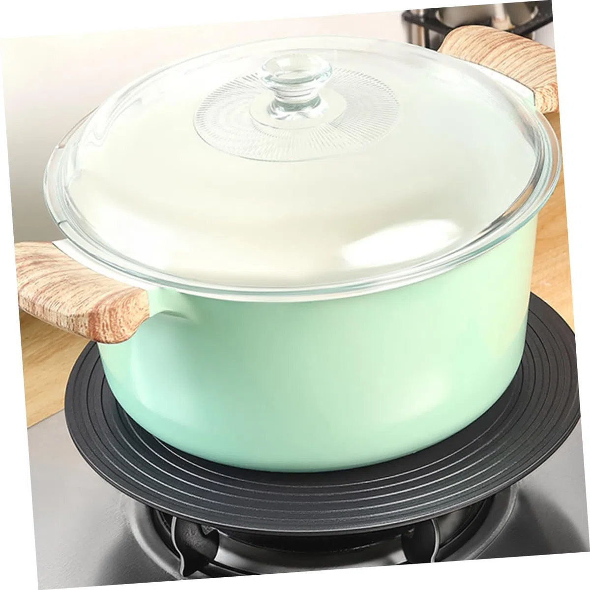 Sosoport Piastra per Scongelamento Rapido su Fornello Gas 24 Cm in Lega di Alluminio Design Antiscivolo, Vassoio per Scongelare Carne e Pesce, Accessorio Cucina per Protezione Pentole
