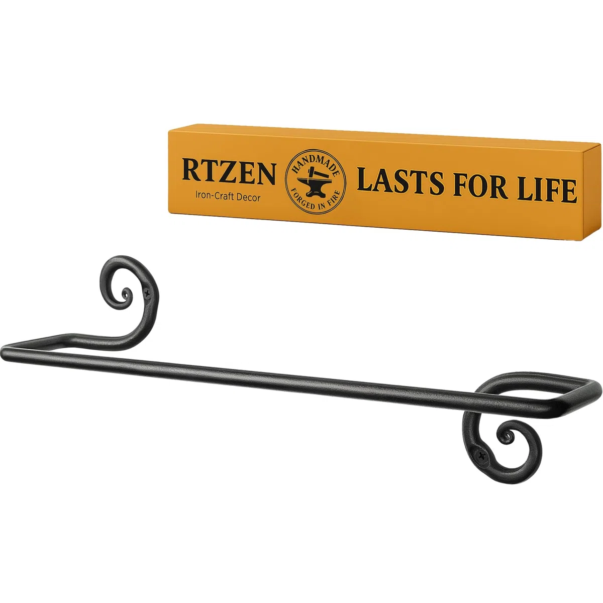 RTZEN-Décor - Appendiabiti da parete per bagno o cucina, realizzato a mano