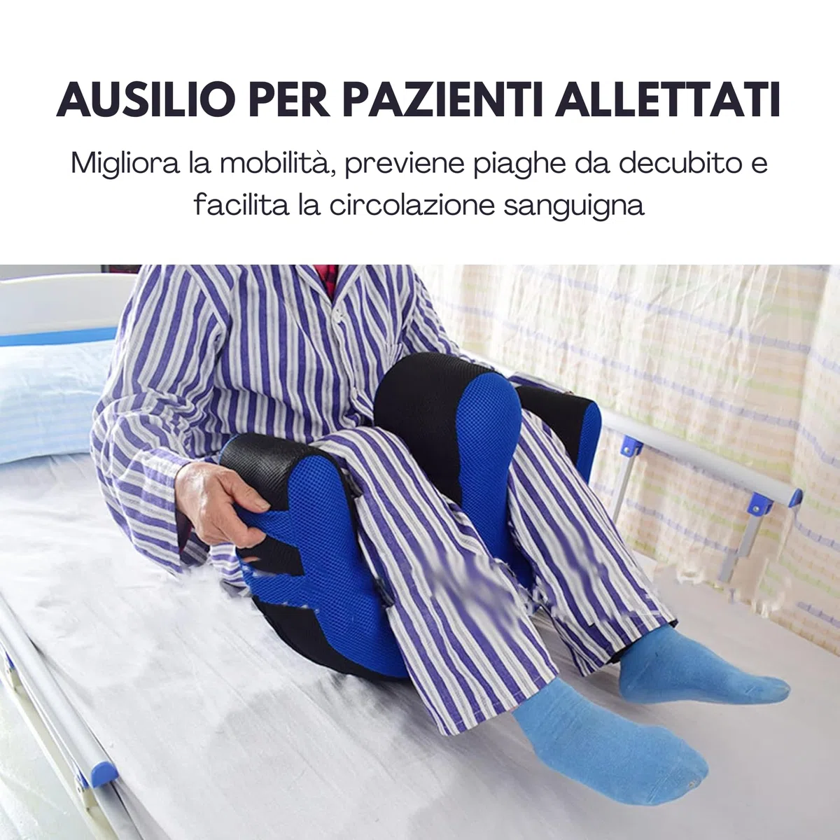 FERRUCCI COMFORT Cuscino per Rotazione Pazienti Allettati, Anziani, Disabili - Cuscino Osepdaliero, Dispositivo Girevole Traspirante