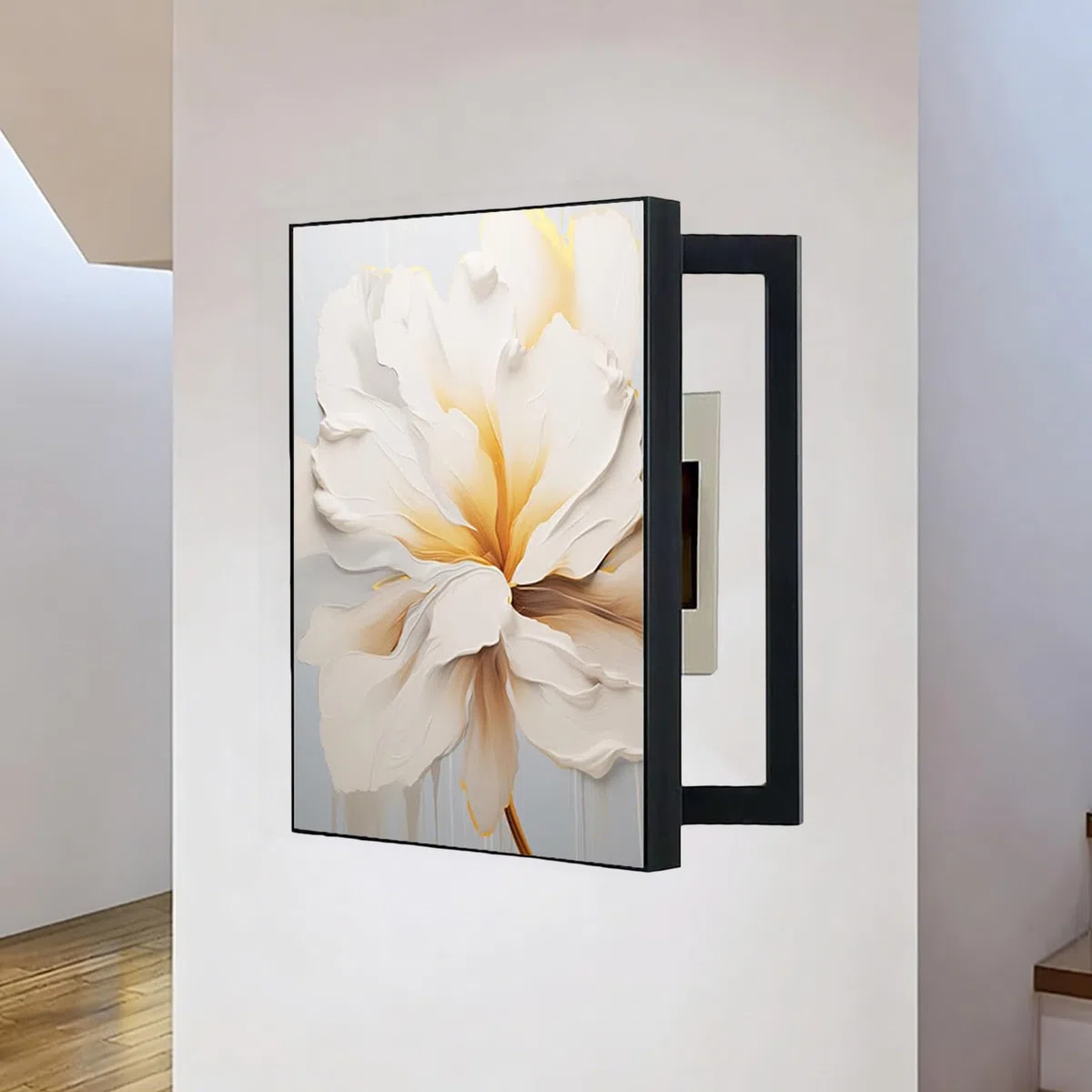 Pannello Copri Quadro Elettrico, Cornice Copri Quadro Elettrico per Gallerie, Abitazioni, Uffici, Corridoi, Bar, Cucine BUJNIE(B,30x40cm/11.8x15.7in)