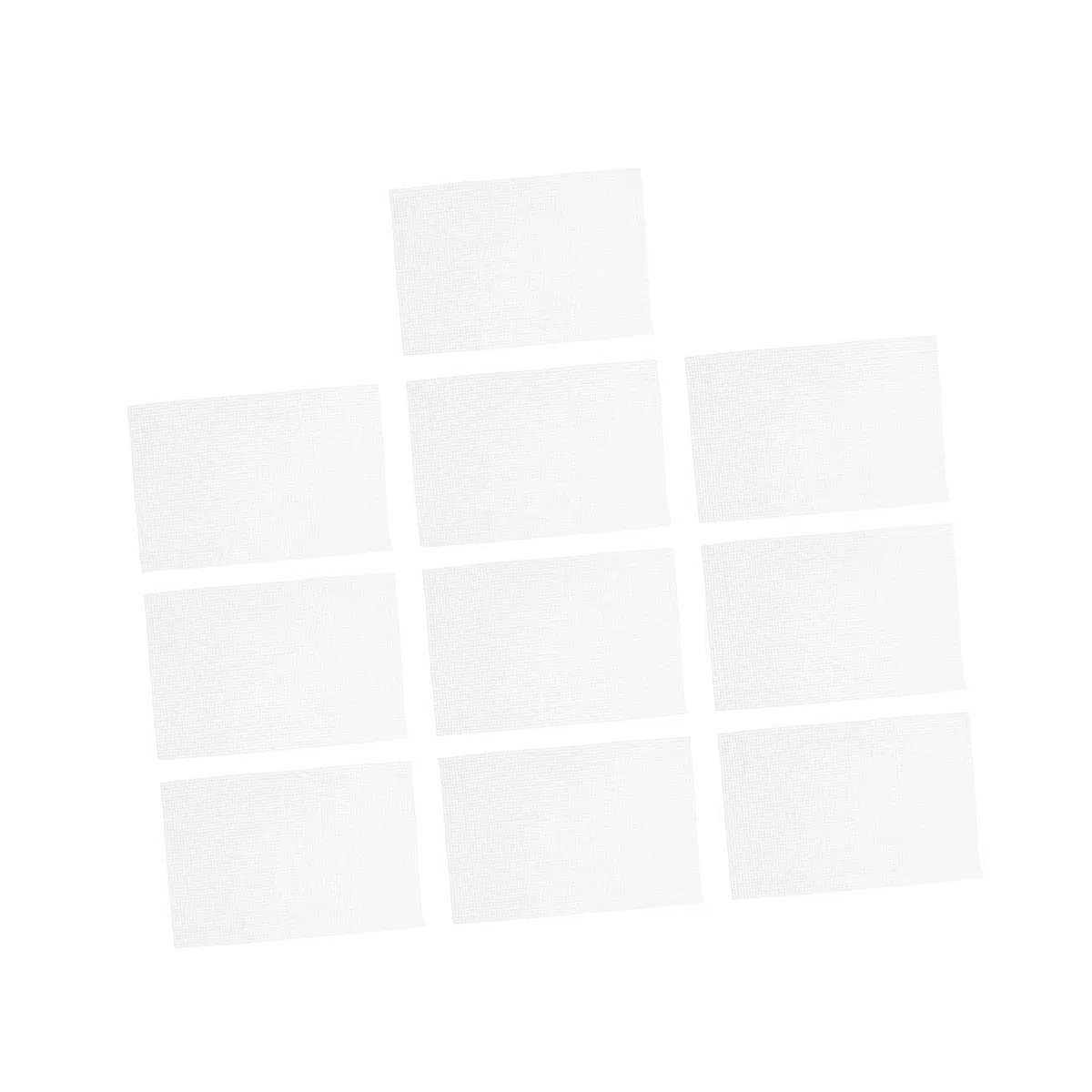 Rete Plastica Resistente e Versatile 10 Pezzi per Ricamo a Punto Croce Bianca Maglia Piccola Tagliabile, per Progetti DIY Lana