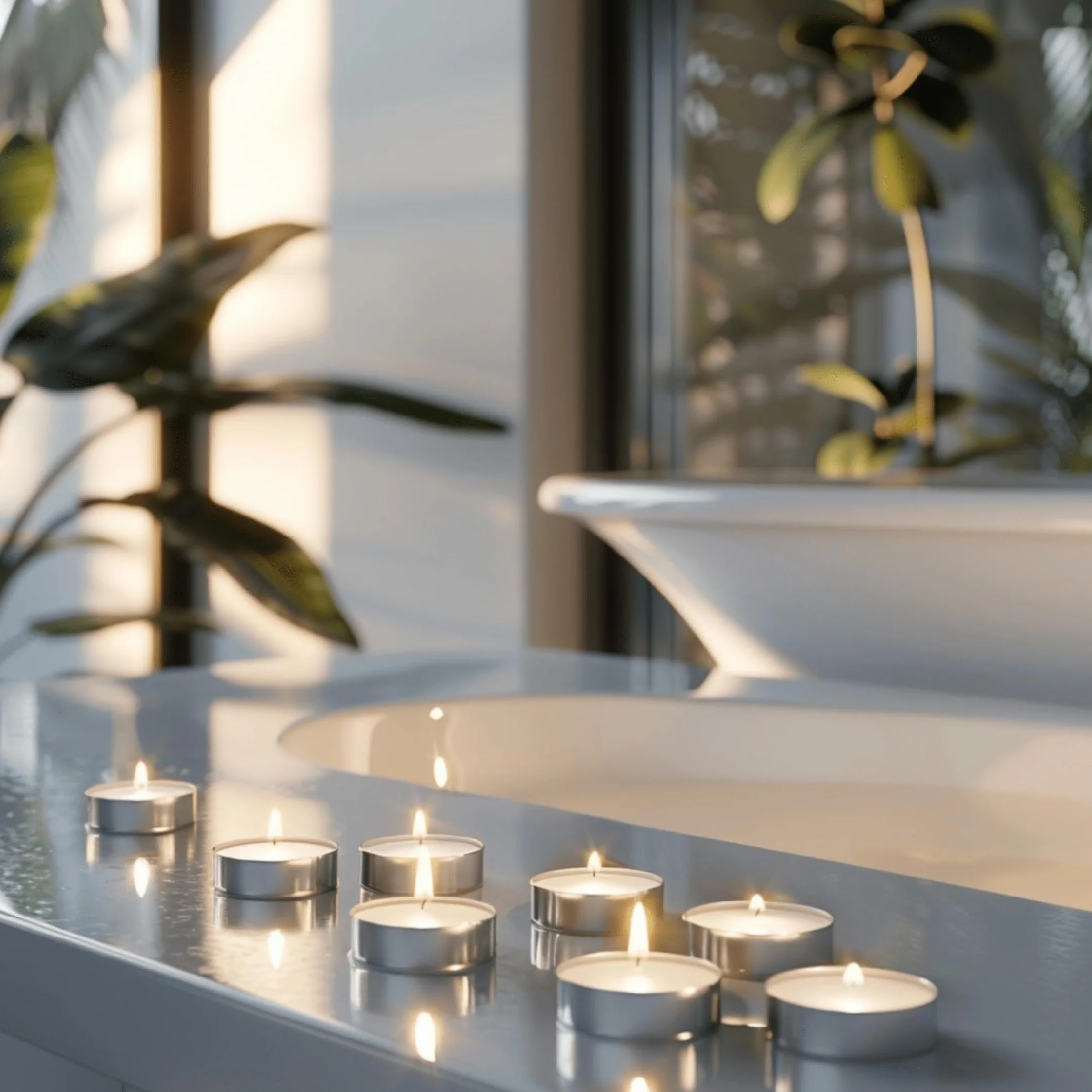 Horeca Candles - 200 Lumini Tealight Premium - Durata di Combustione oltre 8 ore - Set da 200 Pezzi Tè Luci - Candele Bianche - Non profumate