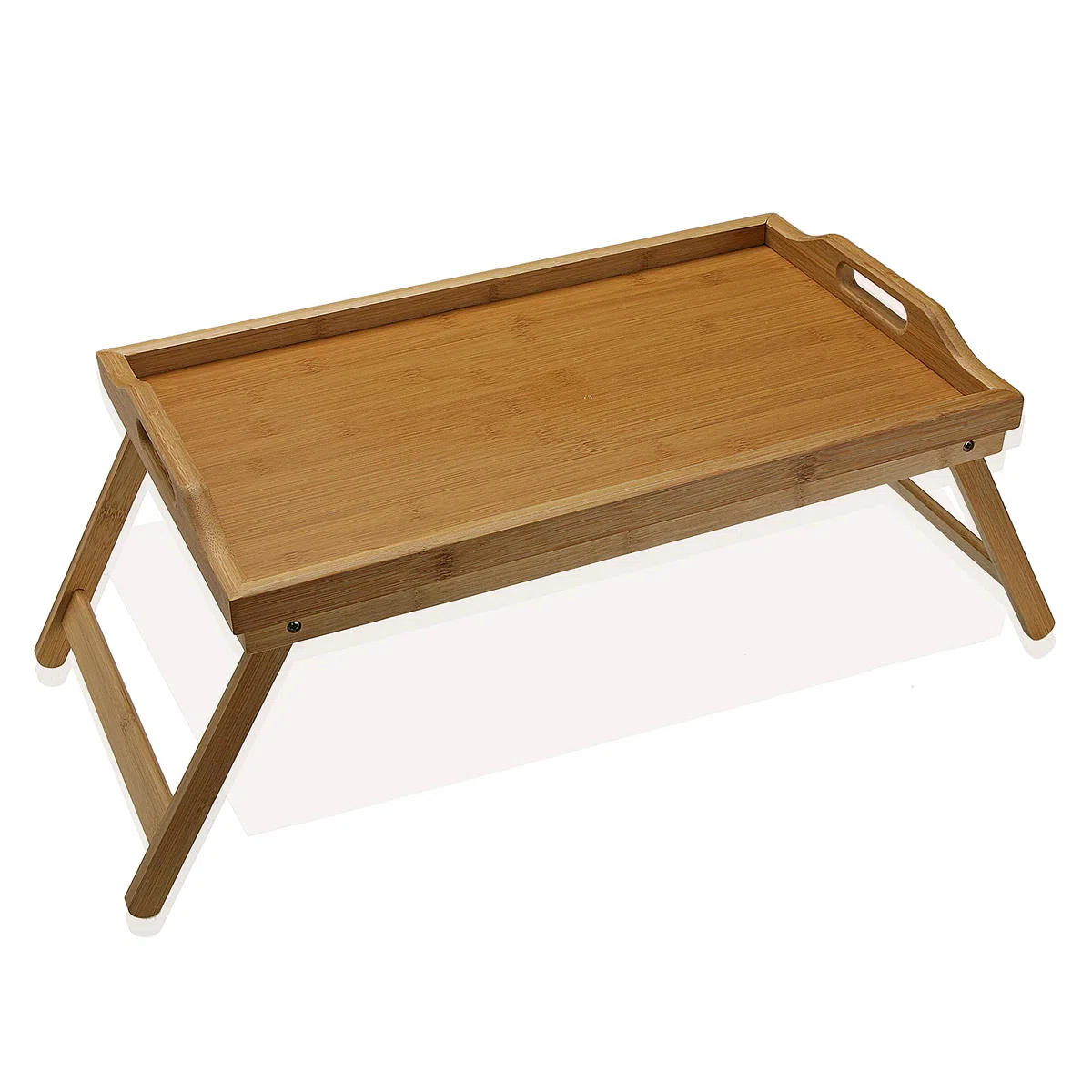 VERSA 19910146 - Vassoio da Letto con Manici in bambù e Gambe in Legno, 23 x 30 x 50 cm