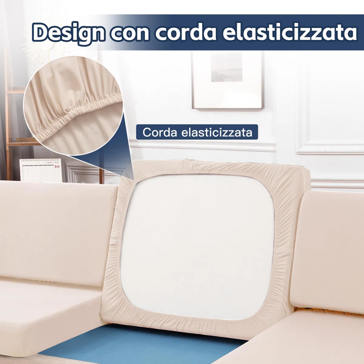 Set di 8 fodere per cuscini da terrazzo|Fodere per divani esterni|Fodere elastiche per cuscini di divano|Fodere per divano|Fodere protettive per mobili lavabili e riutilizzabili