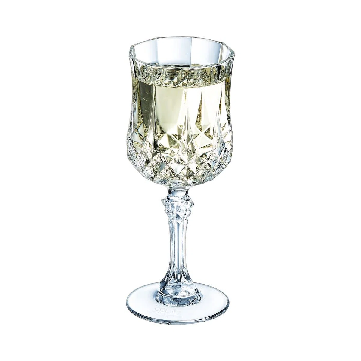 Eclat Cristal D'Arques Longchamp, bicchiere da vino, in cristallo, 17 cl, confezione da 6