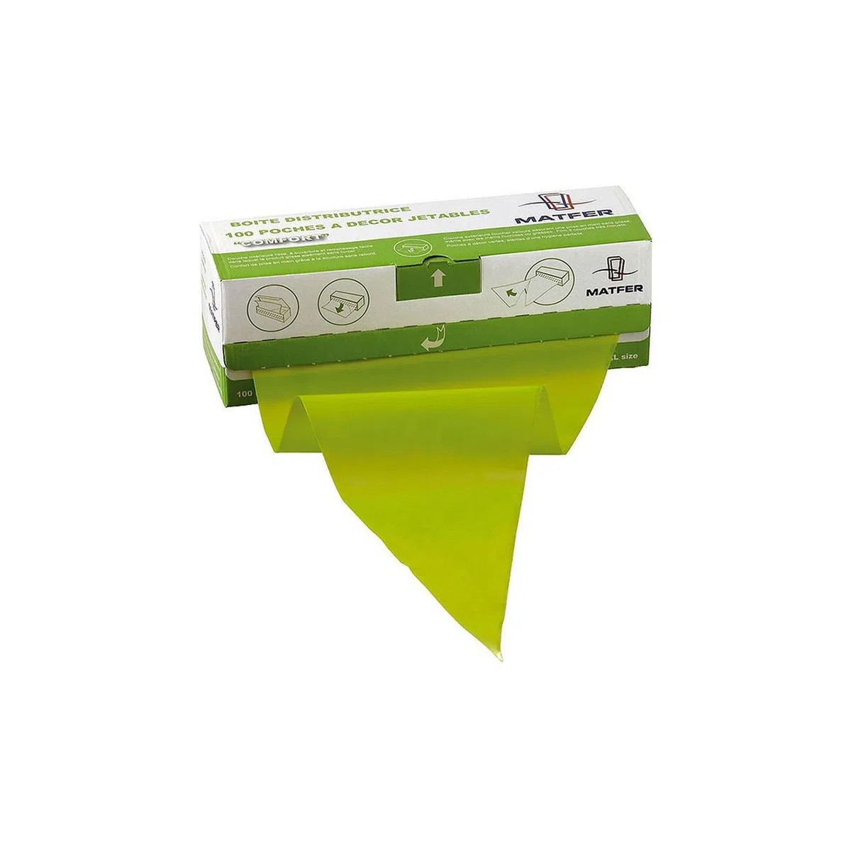 Matfer - Dispenser di 100 sac à poche usa e getta per decorare dolci