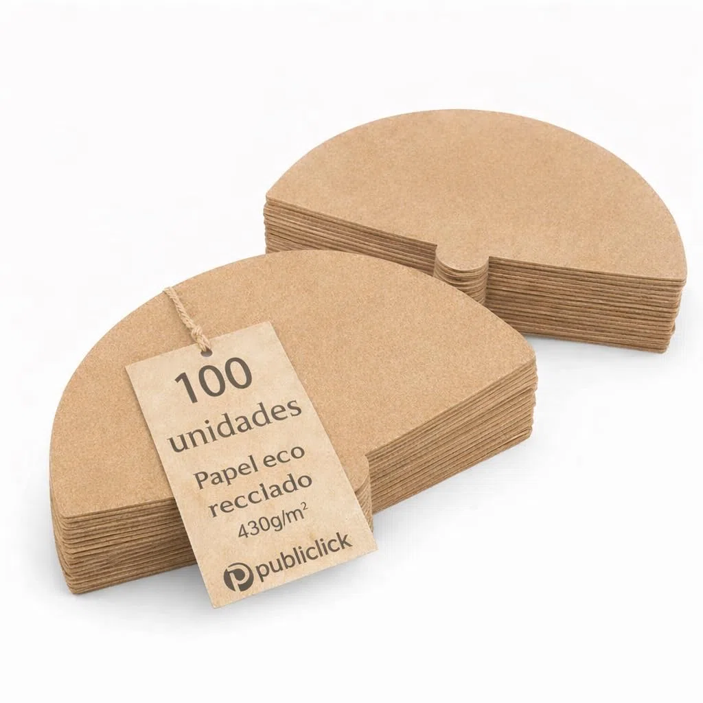 Confezione da 100 ventagli in carta kraft riciclata, celebrazioni, matrimoni, festival ed eventi all'aperto, carta riciclata Eco (430 g/m²) misure 30,5 x 17,5 cm.