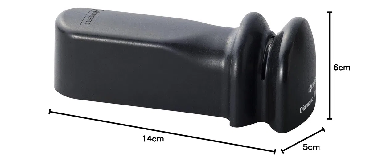 Affilacoltelli Kyocera per lame in acciaio e ceramica, manuale, adatto per destrimani e mancini, RSD-01BK