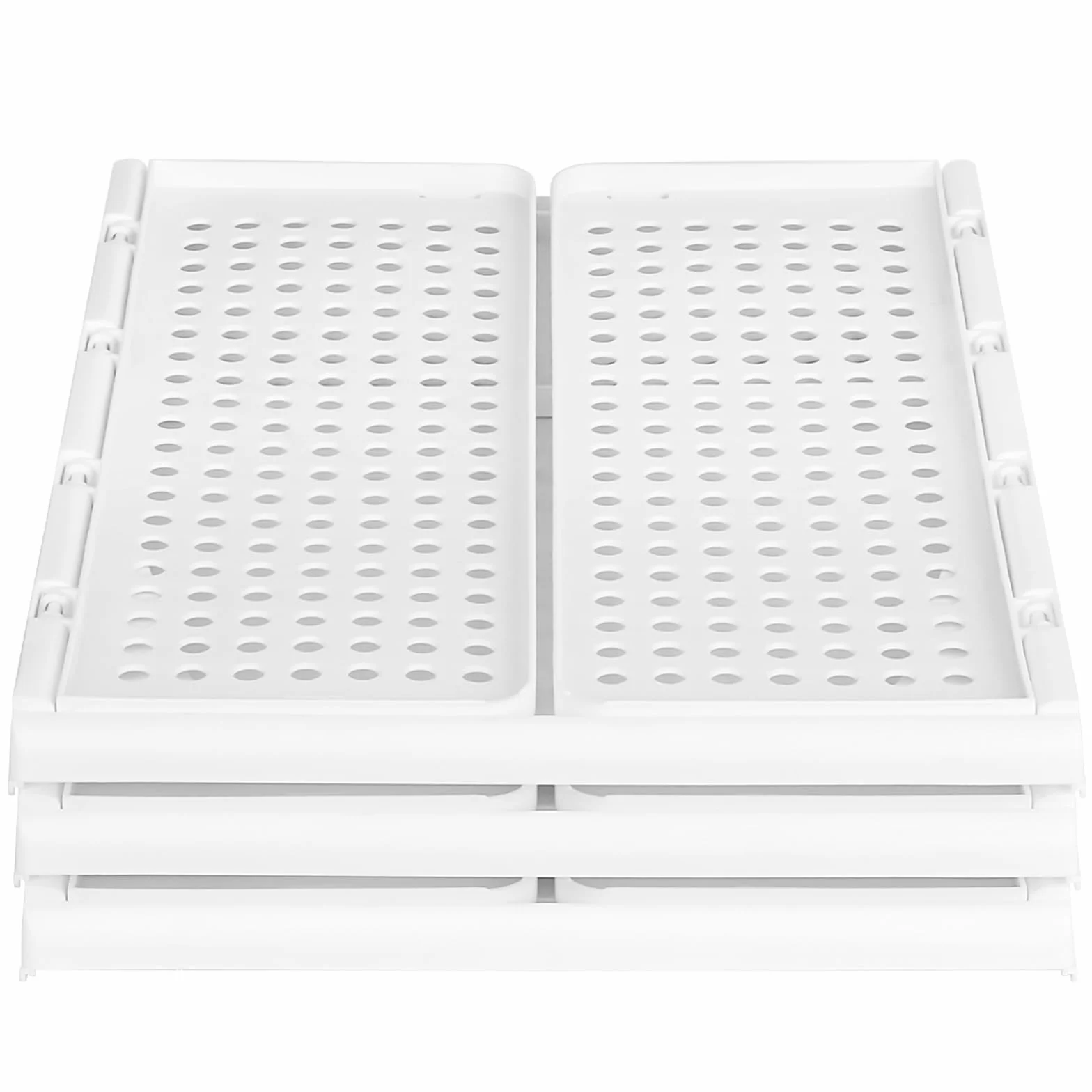 Scatola Organizzatrice Pieghevole, Organizzatore per Armadio di Vestiti, Organizzatore Scorrevole Impilabile per Cassetti per Guardaroba per Cucina Camera da Letto Cucina, 33,5 x 43 x 56 cm, 4 (1 PC