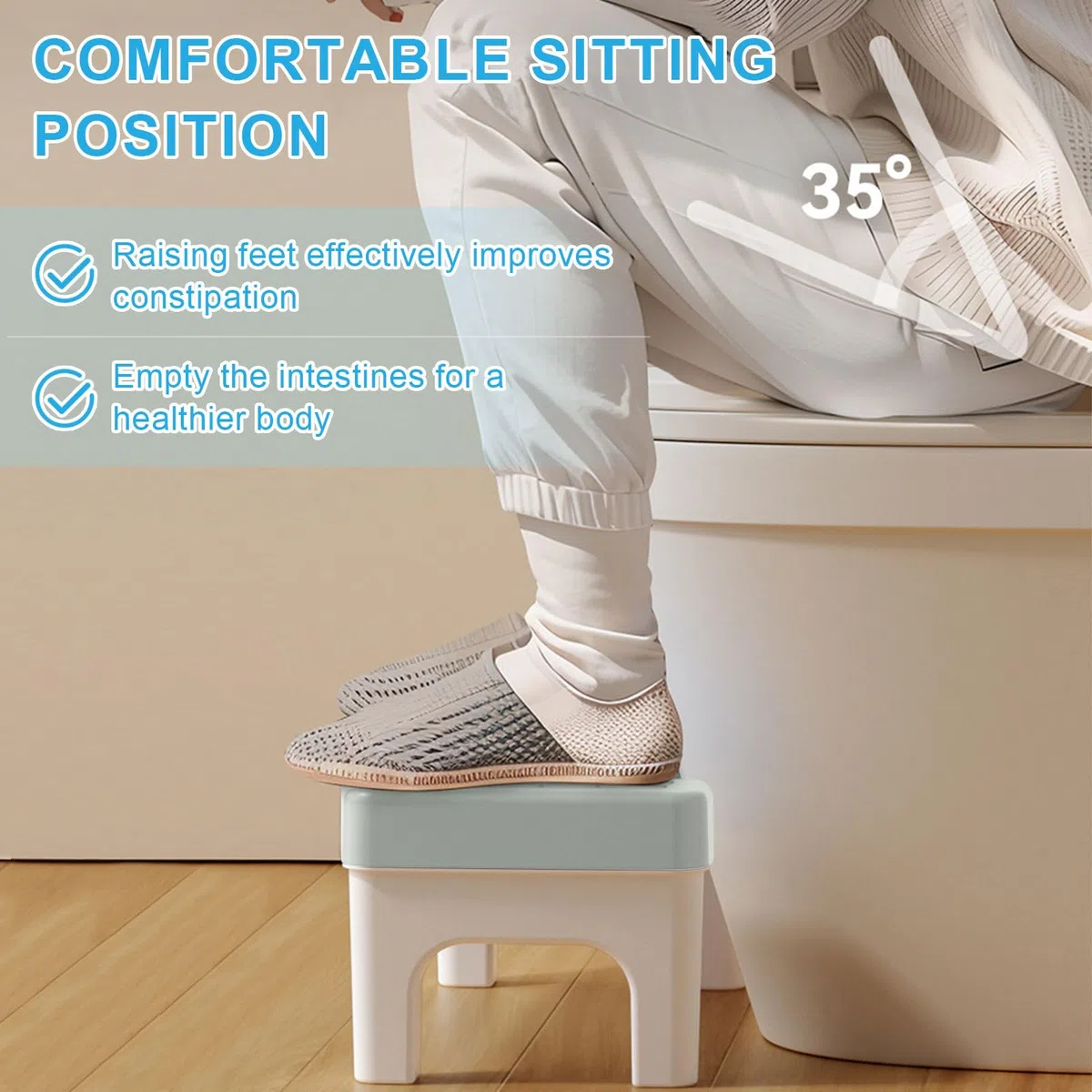 MeYuxg Sgabello WC e Bagno per adulti e bambini, Panchetto bagno medico per WC contro emorroidi, stitichezza, colon irritabile