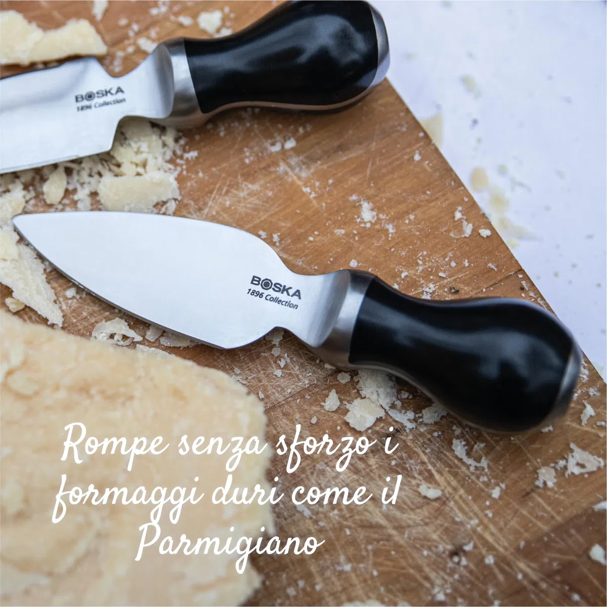 BOSKA Parmesan Knife Pro 110mm - Coltello professionale da parmigiano Qualità premium - Acciaio inox - Per formaggi duri come il Parmigiano - Collezione 1896