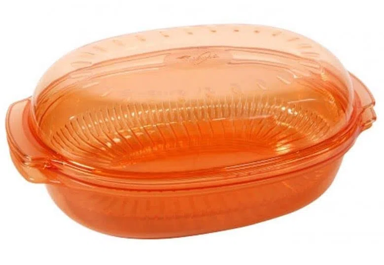 Franza per Wpro - vaporiera ovale universale 340 x 220 mm. per la cottura a vapore nel forno a microonde - 484000008885 - C00385926 - STM250