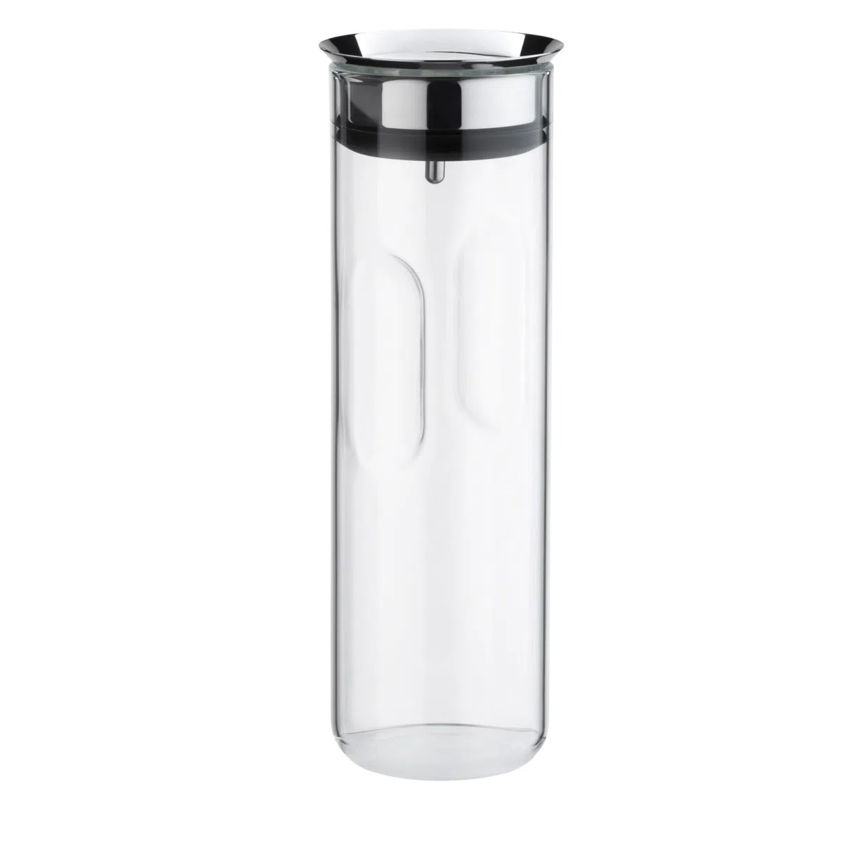 WMF Motion - Caraffa per acqua, 1,25 l, altezza 29 cm, coperchio in silicone, chiusura a scatto, impugnatura, lavabile in lavastoviglie