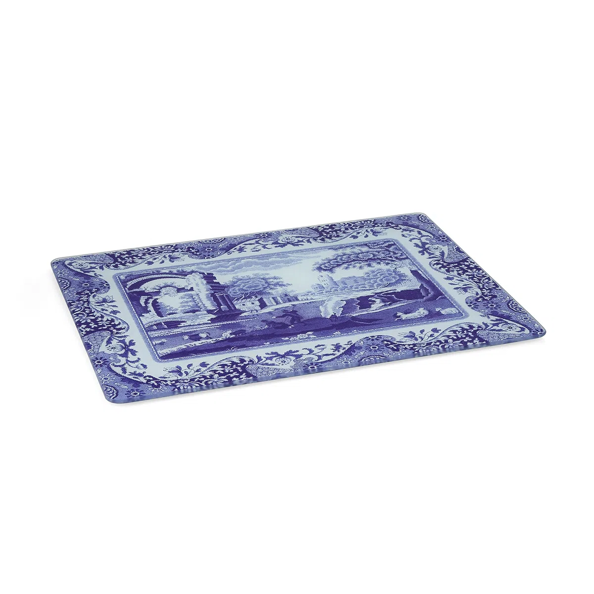 Blue Italian Spode Salvapiano per Piano di Lavoro 30 cm x 40 cm (Bianco)