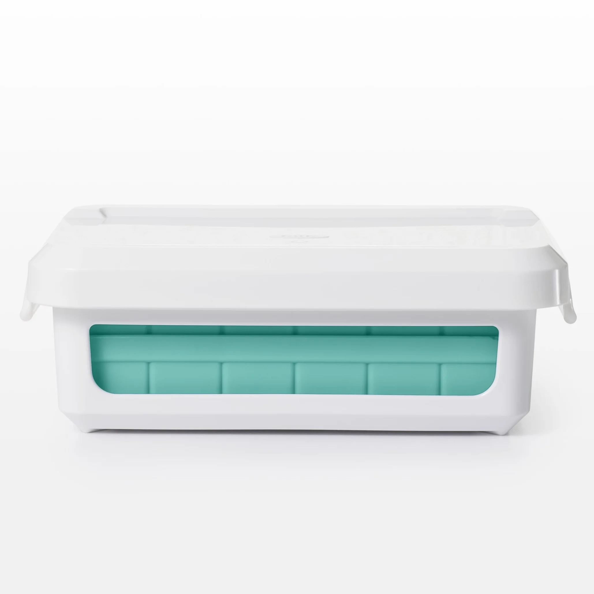 OXO Good Grips Vaschetta per ghiaccio da freezer con coperchio in silicone - Piccola