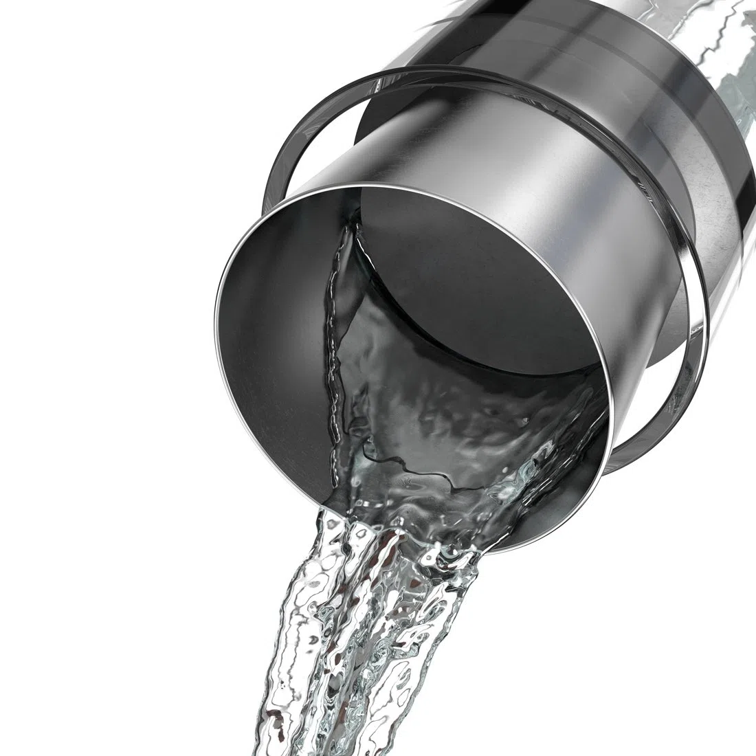 Emsa Flow Slim Caraffa Refrigerante, Caraffa in Acciaio Inox 18/10, Lavabile in Lavastoviglie, per Acqua, Succhi o Vino