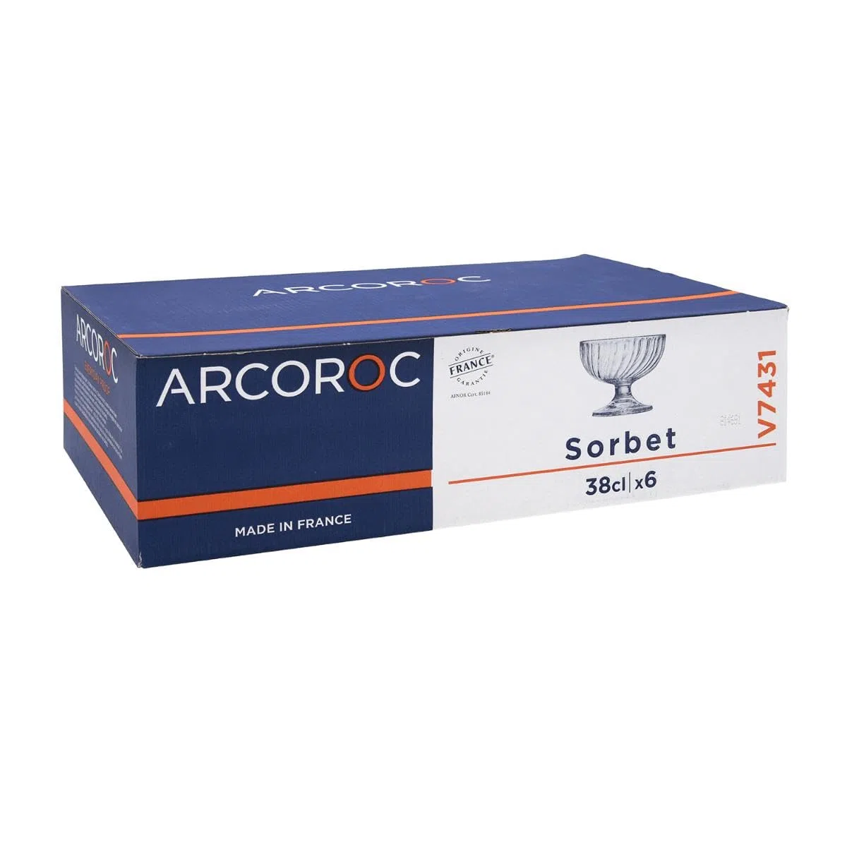 Arcoroc, Set di Coppe da Gelato Sorbet in Vetro Trasparente, capacità di 380 ml