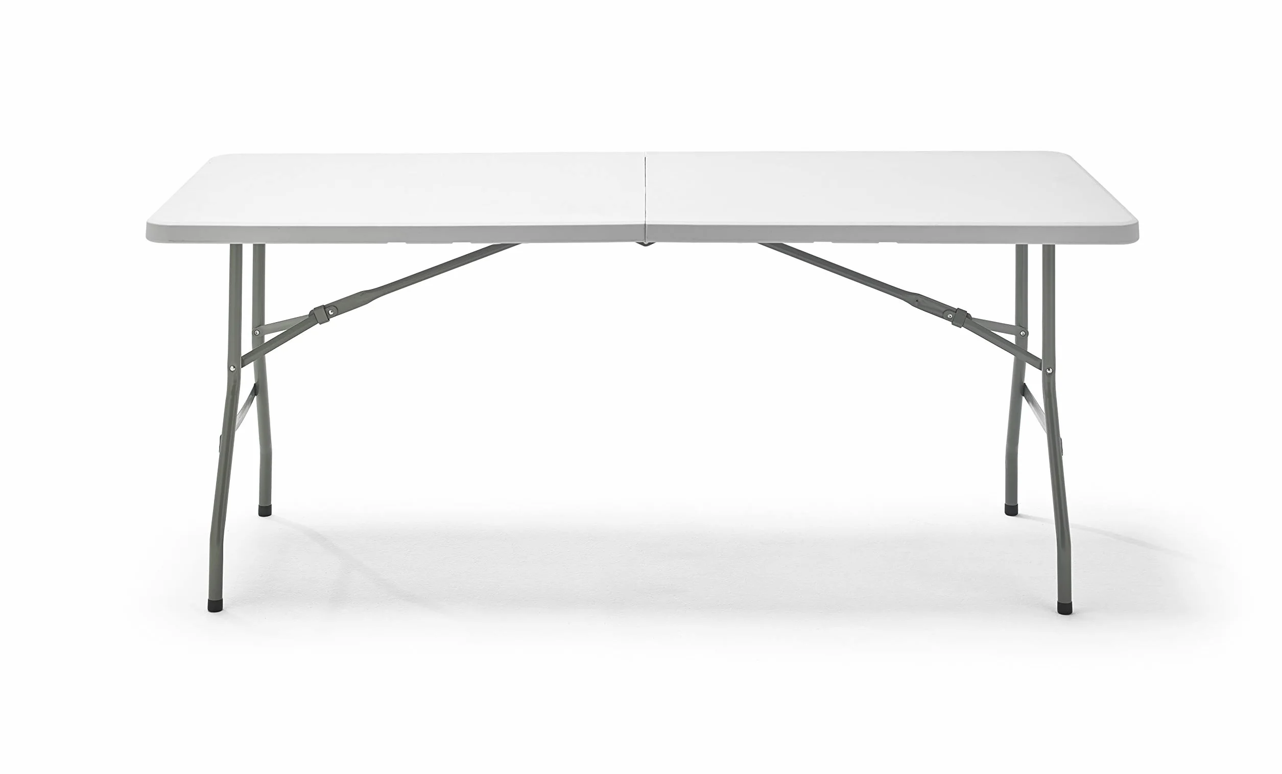 KG KITGARDEN Tavolo pieghevole portatile multifunzione, 180 x 70 x 74 cm, bianco