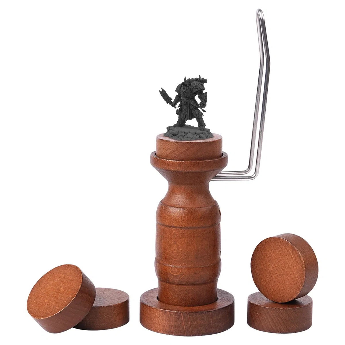 Golden Maple Manico per pittura in miniatura, girevole a 360 gradi, supporto in miniatura per miniature da tavolo, modelli fantasy, kit per pittura acrilica e dettagli