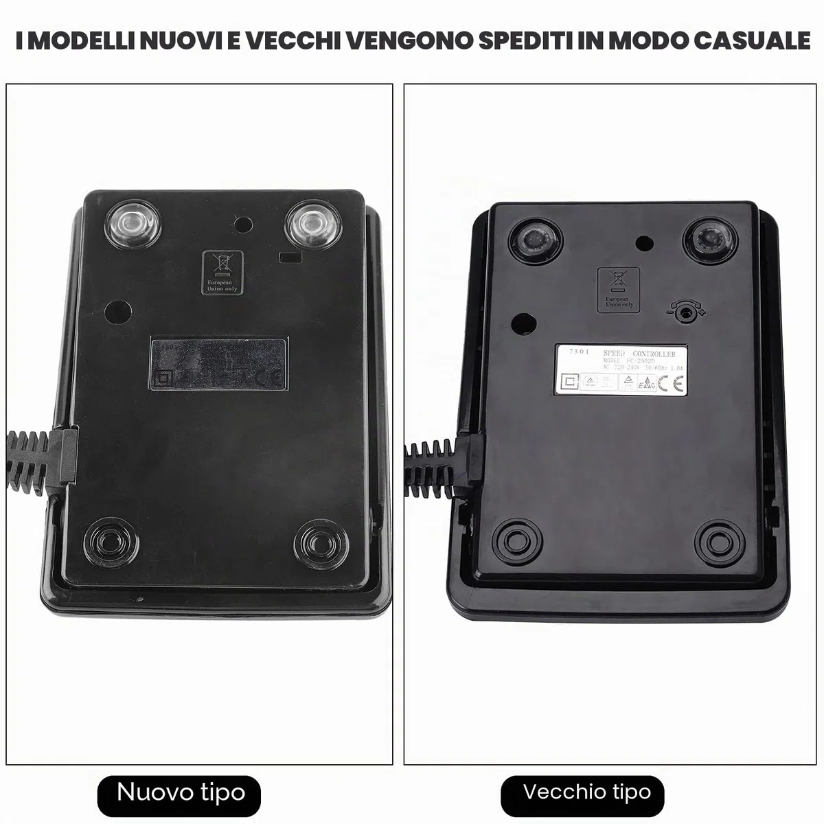 Pedale per macchina da cucire, pedale universale con cavo di alimentazione per macchine da cucire cantante 220 V, pedale di controllo del piede da cucire, controllo del piede elettronico universale