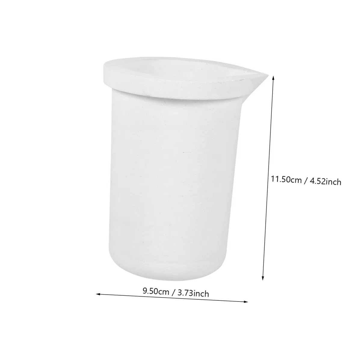 COHEALI Crogiolo Ceramico Bianco da 2 kg per Metalli e Argento Isolamento e Stabilità Termica, Resistente ad Alte Temperature per Sicura