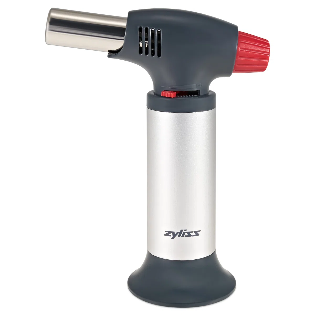 Zyliss E980202 Fiamma Ossidrica da Cucina, Acciaio Inossidabile, Plastica, Argento, Nero, Strumento di Cottura per Rosolare, Caramellare Alimenti, Facile da Ricaricare