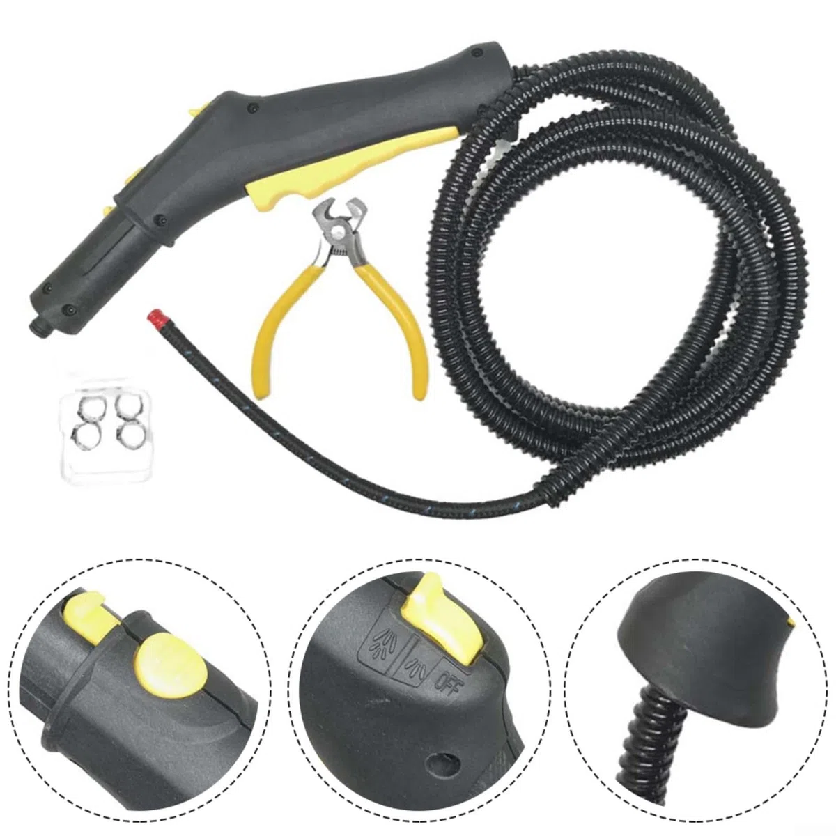 BlissfulAbode Tubo di ricambio per pulitore a vapore 43220483 per modelli Karcher serie SC SC1 SC2 SC3 SC4