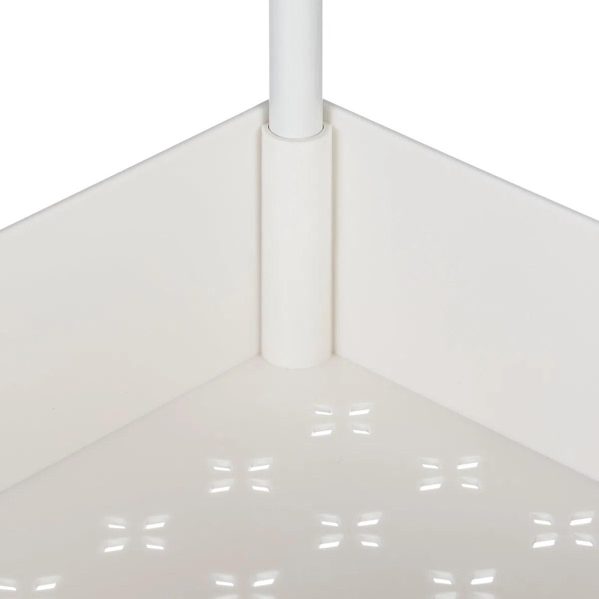 Relaxdays Carrello da Cucina Ruote, 4 Ripiani, Carrellino Portaoggetti per Bagno, Cibo o Detersivi, 93x40x22 cm, Bianco