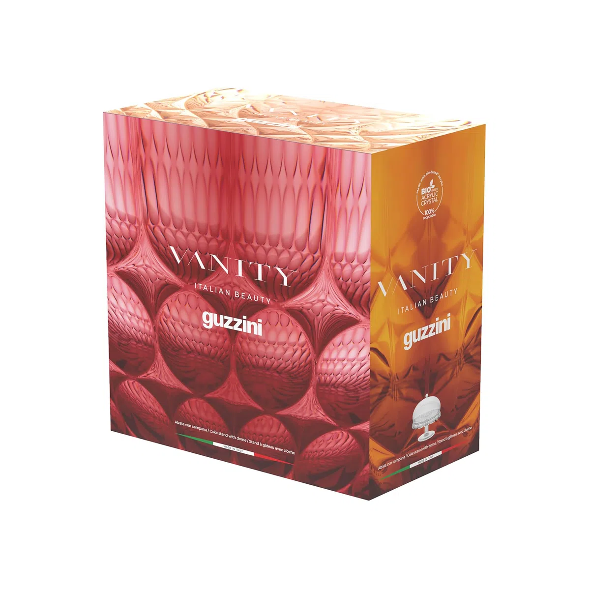 Guzzini - Vanity, alzata con campana in Bio-based SAN e Bio-based SMMA - ARIA (Trasparente)
