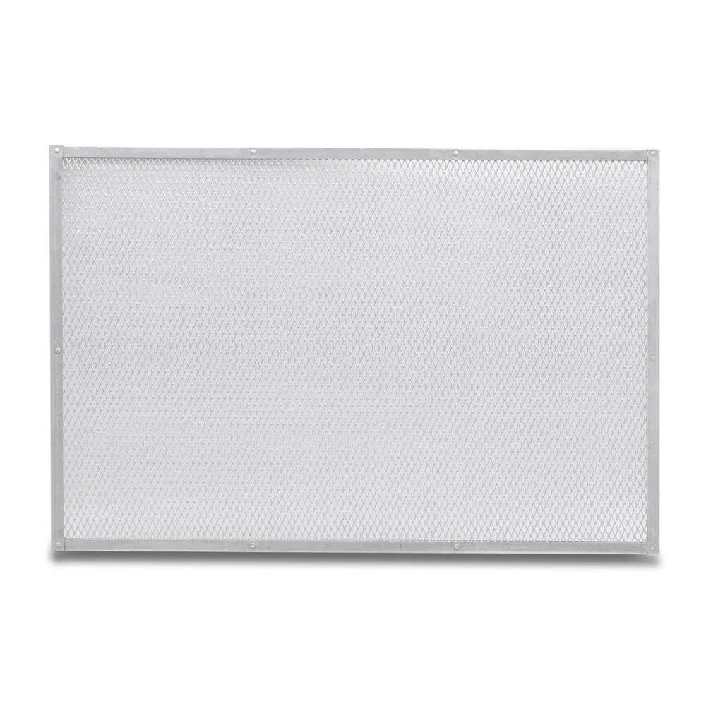 Retina in alluminio rettangolare per pizza a maglia stretta 60x40 cm