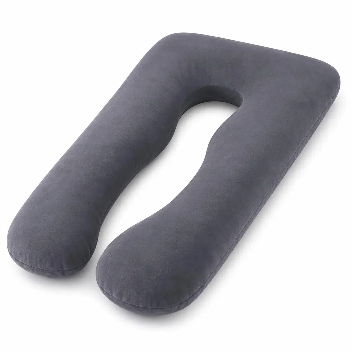Cuscino Gravidanza per Dormire a Forma di U - Cuscino Allattamento e Premaman - Supporto Ergonomico per Schiena, Pancia e Gambe - Federa in Velluto Sfoderabile e Lavabile