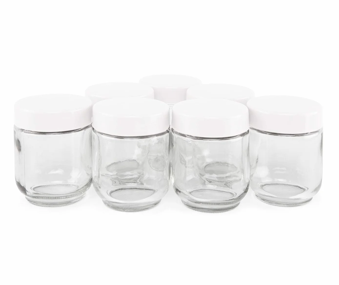 Orbegozo YU 2350 - Yogurtiera, 7 vasetti da 200 ml di capacità, 15 W, coperchio trasparente, interruttore on off, lavabile in lavastoviglie, bianco