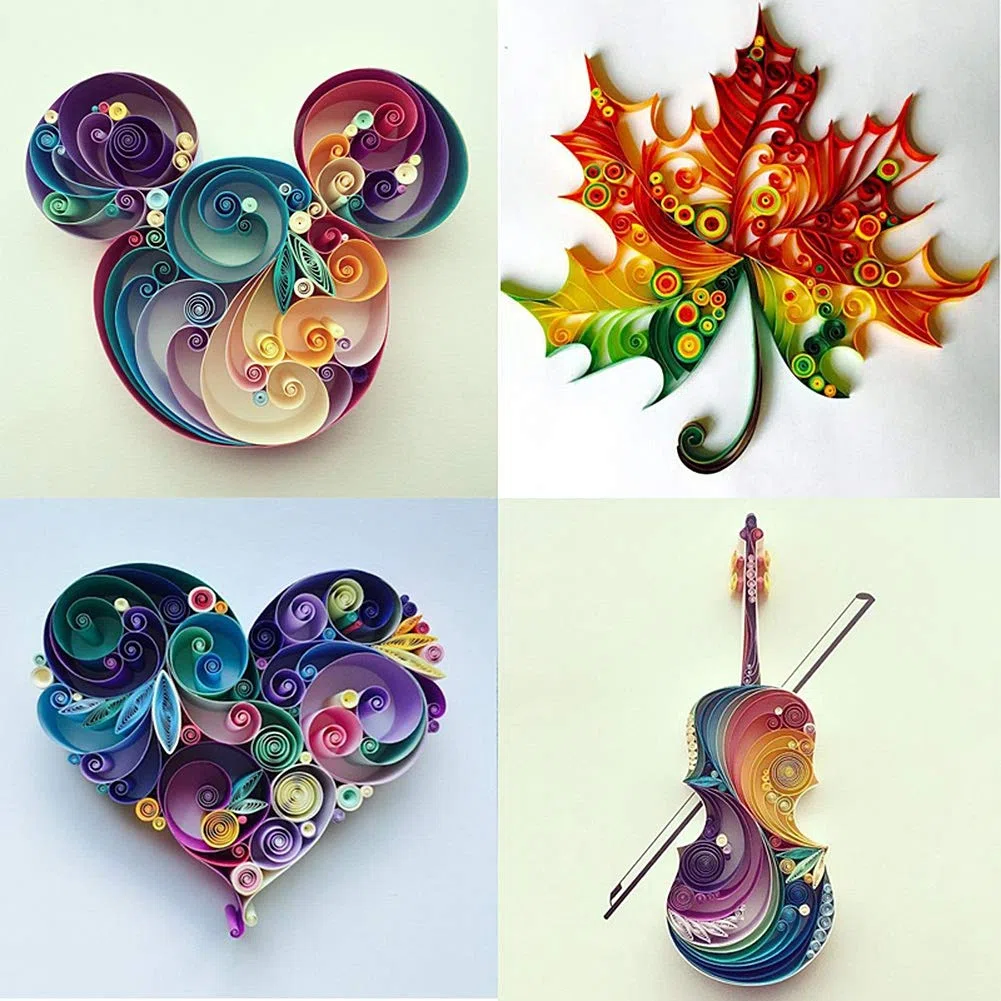 Kit per Arrotolare la Carta per Quilling, Righello per Pinzette con Strumenti Scanalati per la Decorazione Dell'home Office, 1 Set