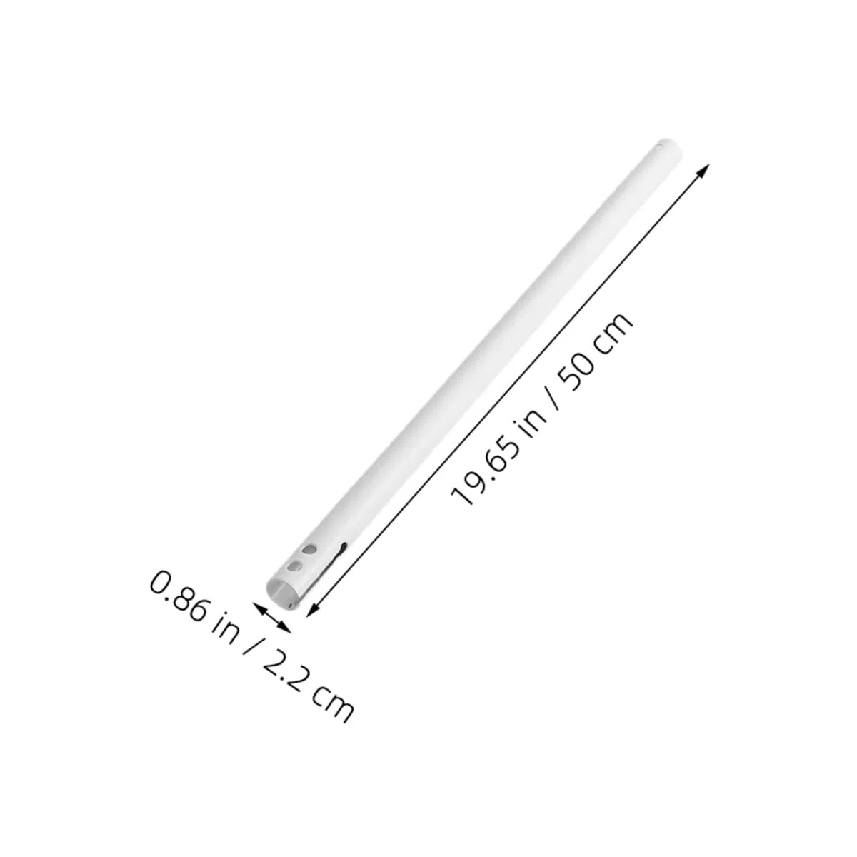2pezzi Asta Estensione Per Ventilatore Da Design Elegante e Robusto Facile Installazione Per Soffitti e Inclinati