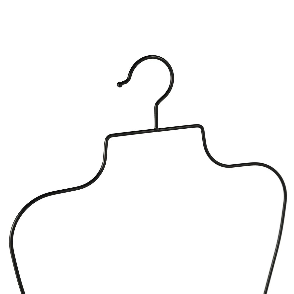 Set di 10 grucce in metallo per costume da bagno, colore: nero