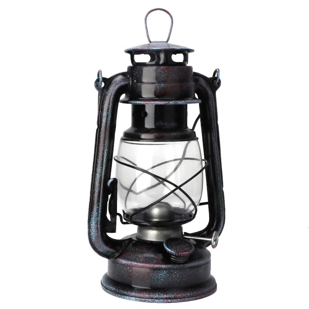 Nikou Lampada a Olio Originale, Lampada da Cherosene Classica Feuerhand Hurricane Lantern Portable Outdoor Camping Lights, 24cm