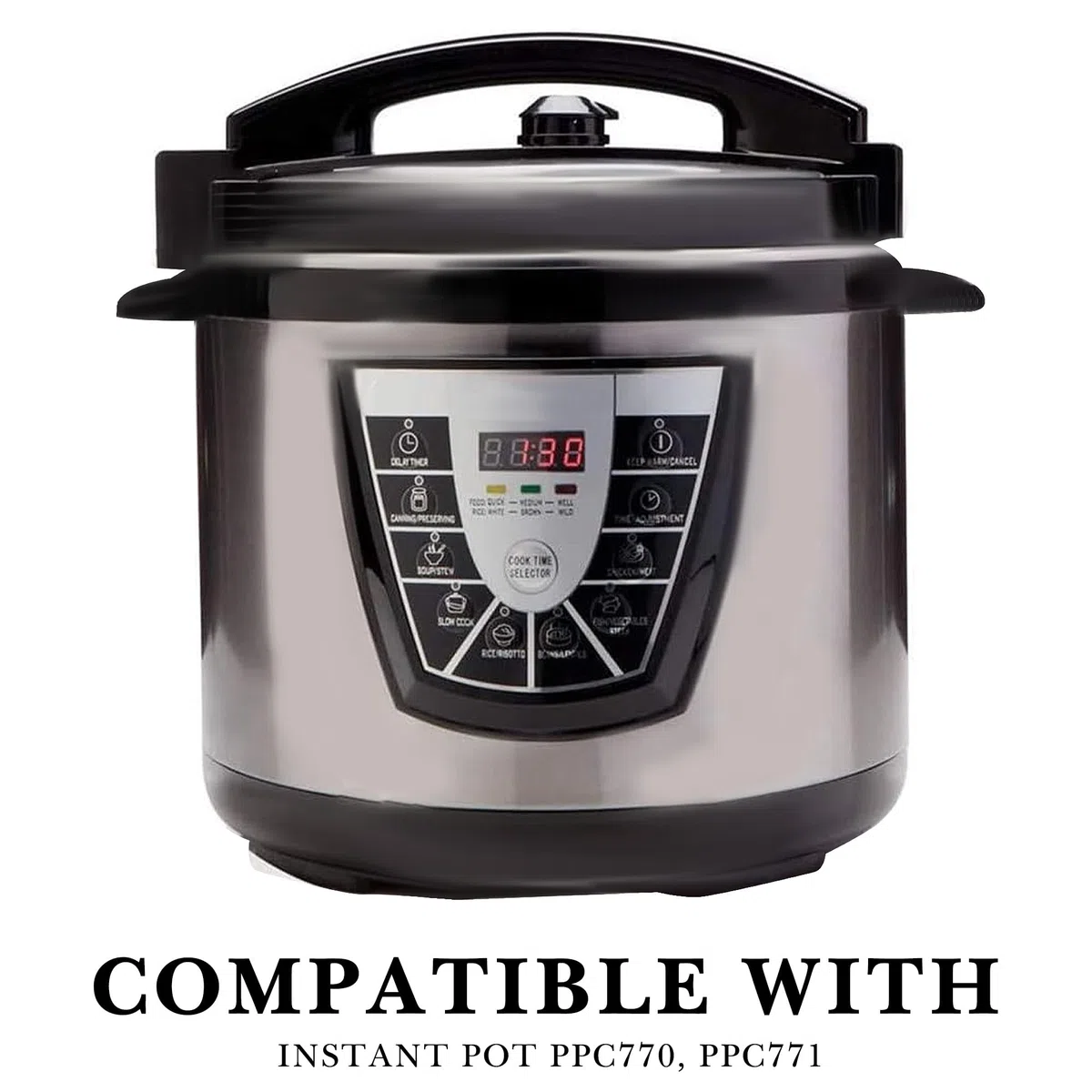 Linkidea - Ciotola Interna in Acciaio Inox per cuociriso, Compatibile con i Modelli Instant Pot PPC770 e PPC771; Lavabile in lavastoviglie, Senza Rivestimento