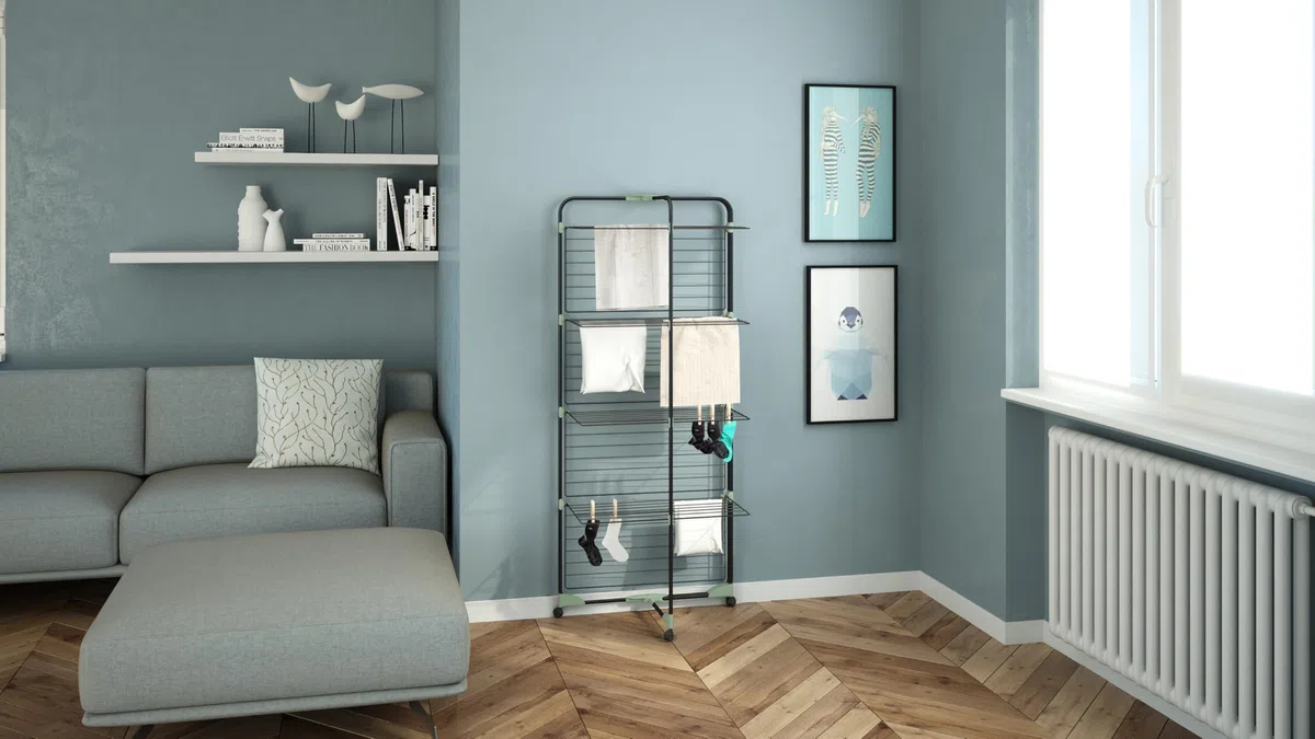Colombo Stendibiancheria Verticale Alpina 40 | Stendino Verticale Pieghevole Salvaspazio in Acciaio Antiruggine con Ruote Antigraffio e Portagrucce | Stenditura 40m | Made in Italy