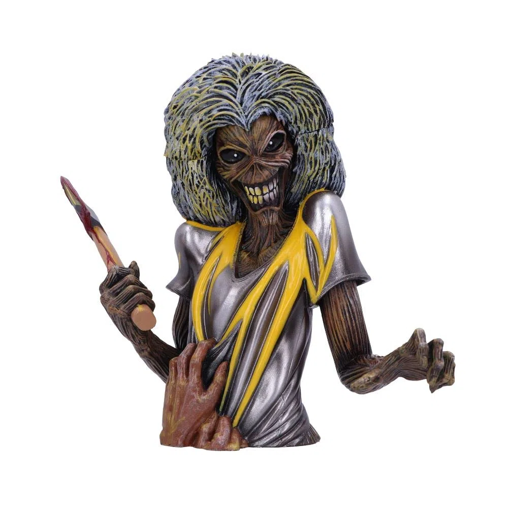 Nemesis Now Scatola con licenza ufficiale Iron Maiden Killers Busto (piccolo) giallo, 16,5 cm
