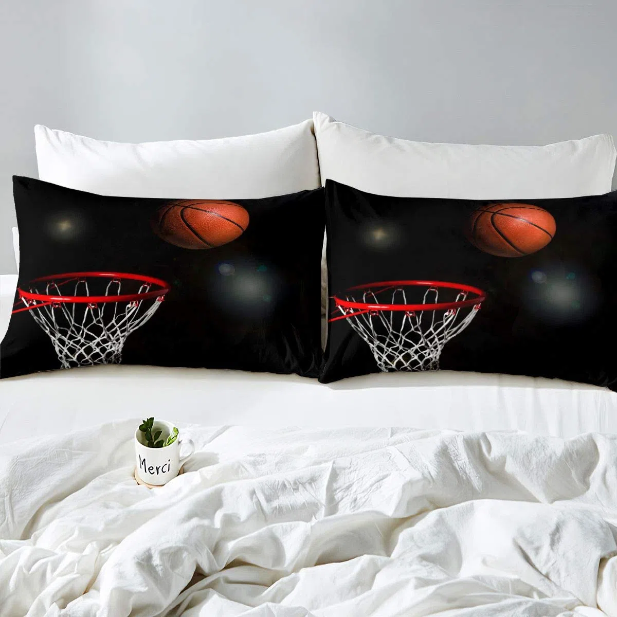 Homemissing Set di Biancheria da Letto 3D Con Copripiumino Sportivo per Ragazzi, Ragazze, Bambini, Atleta, Competitivo - King Size