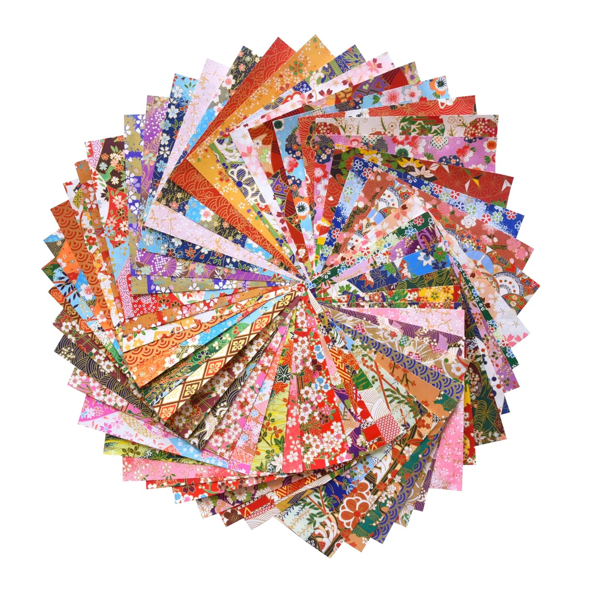 50 fogli di carta per origami Yuzen Washi con diversi motivi, stampa giapponese, 15,2 x 15,2 cm, per decorazioni di nozze, disegni giapponesi, motivi misti per origami, scrapbooking, regali fai da te