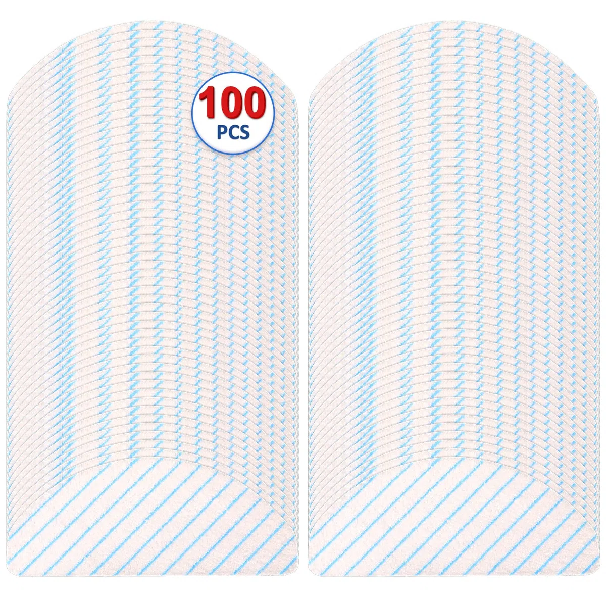 (100 Pezzi) N10 Tamponi Monouso in Microfibra per Aspirapolvere ECOVACS DEEBOT OZMO N10/ N10 Plus/ T8/ T8+/ T8 AIVI/ T9/ T9 MAX/ N8 Pro, Stracci Per mocio, Salviette per la Pulizia