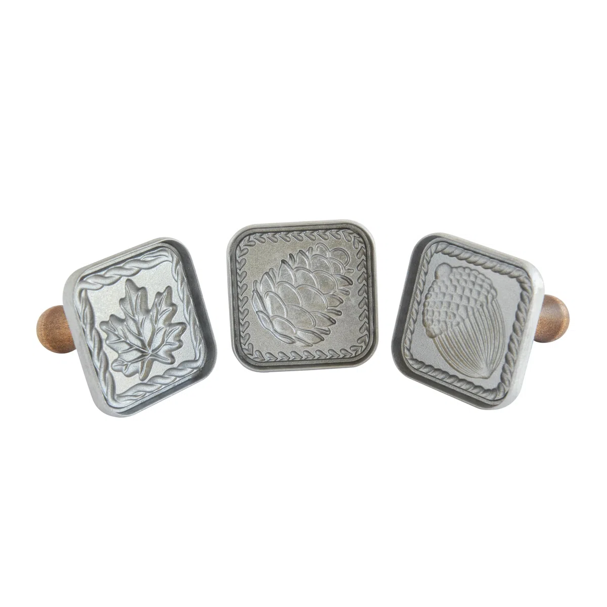 Nordic Ware Springerle - Set di 3 stampi per biscotti, con manici in legno