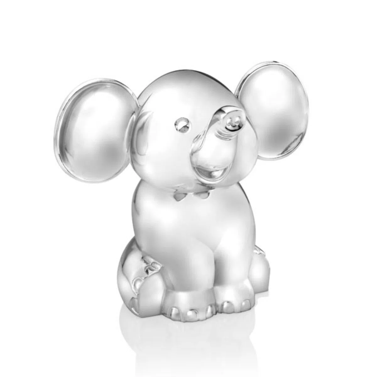 Zilverstad - Salvadanaio Elefante seduto - Argentato