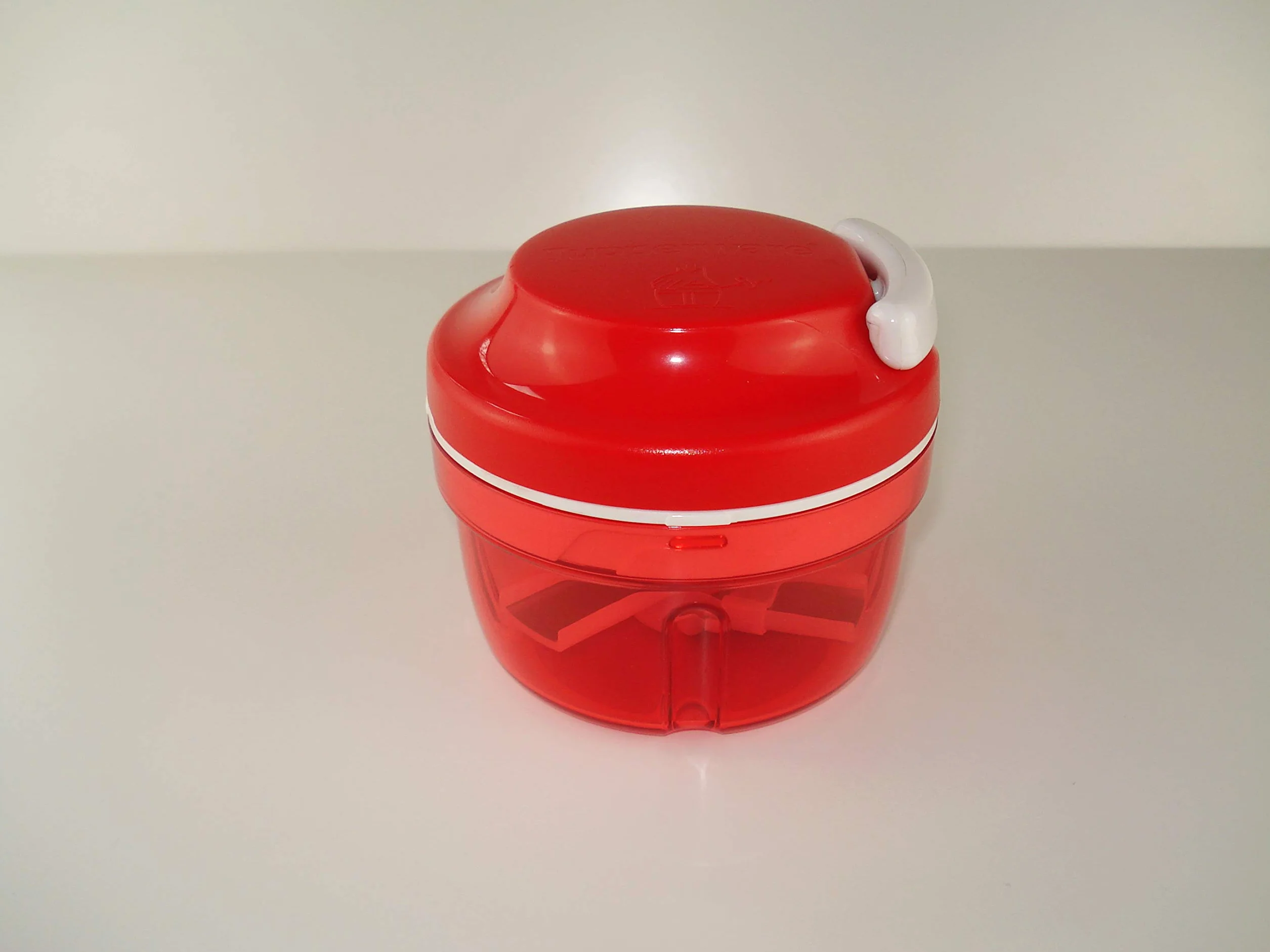 Tupperware Tagliacipolle Turbo Chef Affettatrice di Frutta e Cipolla, Rosso, Plastica