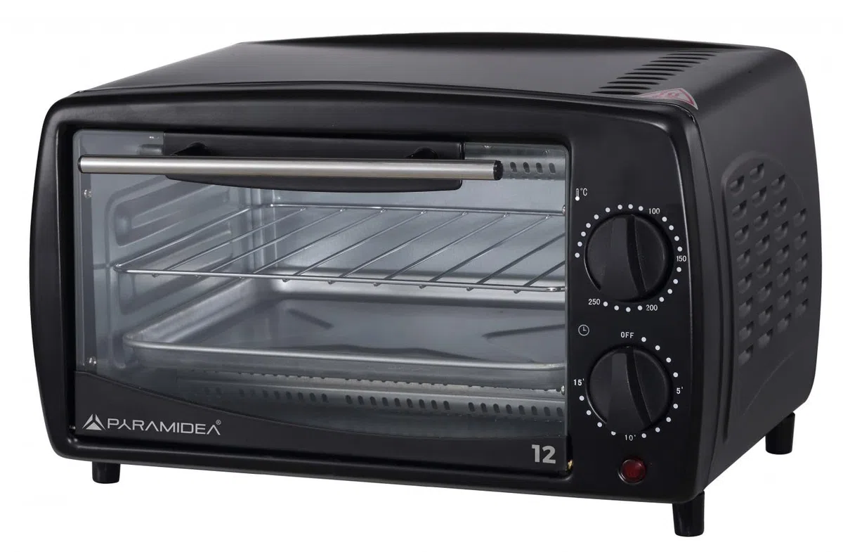 PYRAMIDEA Forno elettrico, 12 litri, 650 W, colore nero
