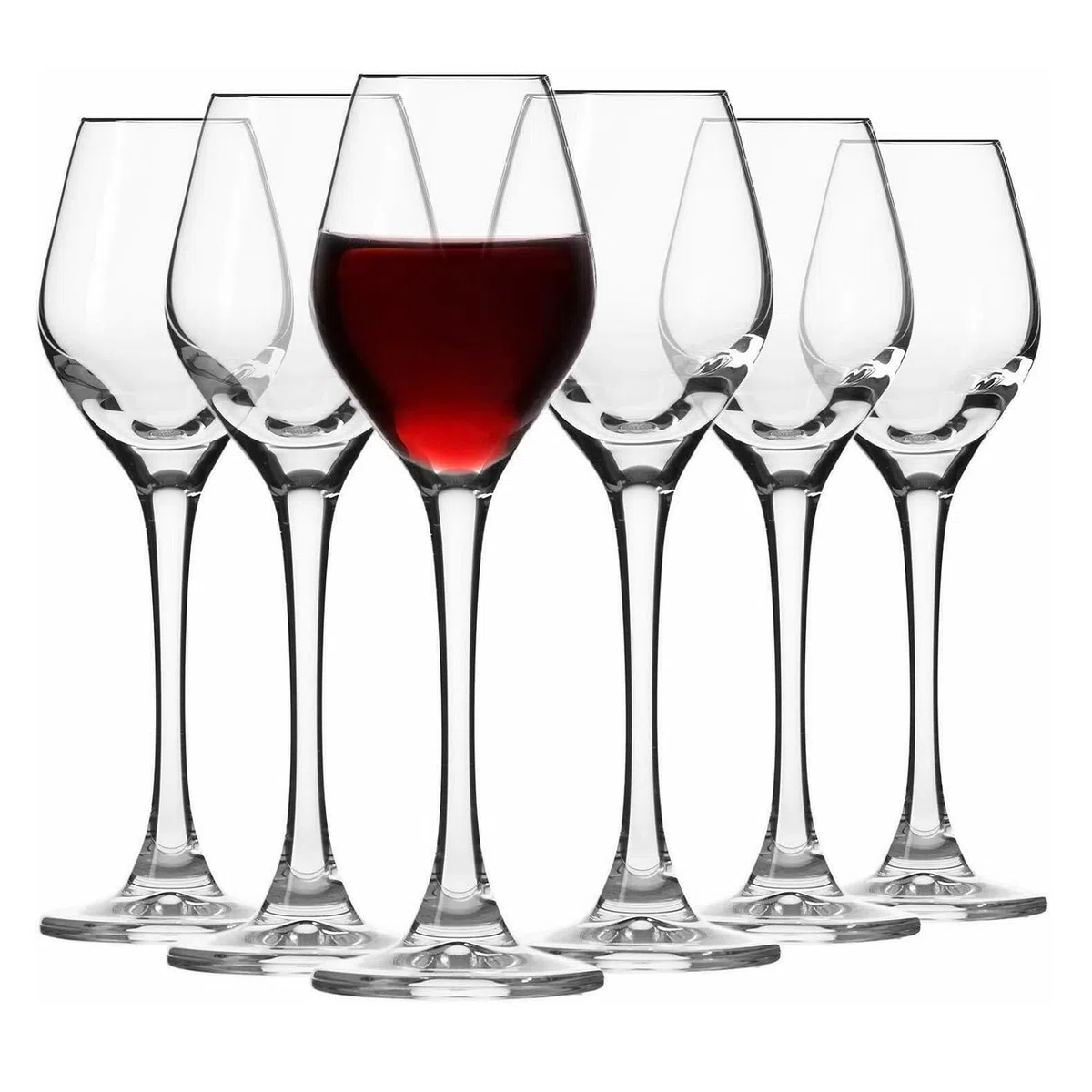 Krosno – Calici da Liquore e Vodka 70 ml – Set da 6 Pezzi – Collezione Splendour – Cristallo Senza Piombo – Forma Slanciata ed Elegante